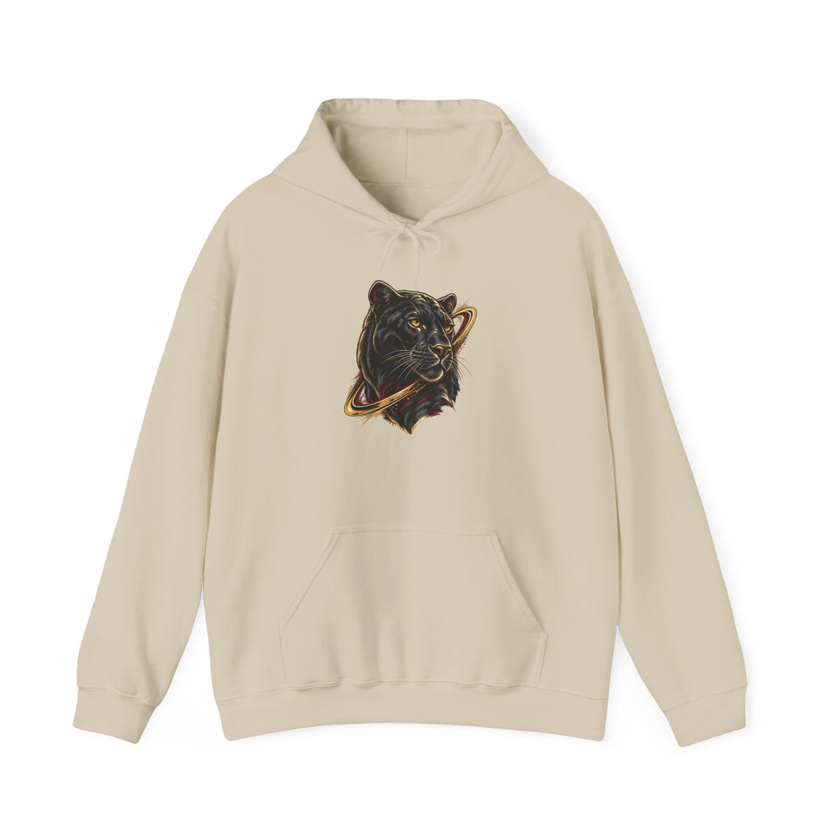 Sand Avrath graphic hooded sweatshirt, front product view