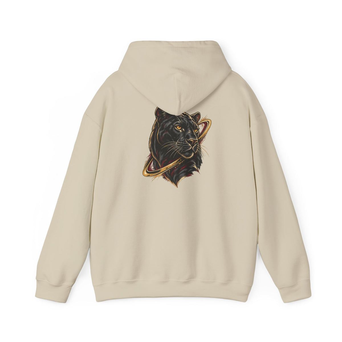 Sand Avrath graphic hooded sweatshirt, back product view