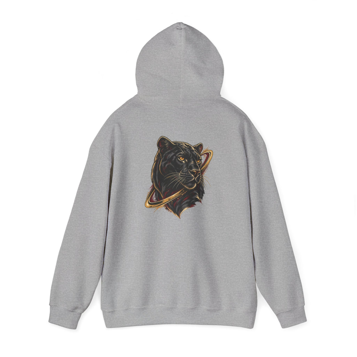 Sport Grey Avrath graphic hooded sweatshirt, back angled view